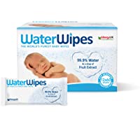 Los mejores  - WaterWipes Toallitas para Pieles Sensible de Bebé- 99.9% agua purificada- 60 Unidad (Paquete de 12)